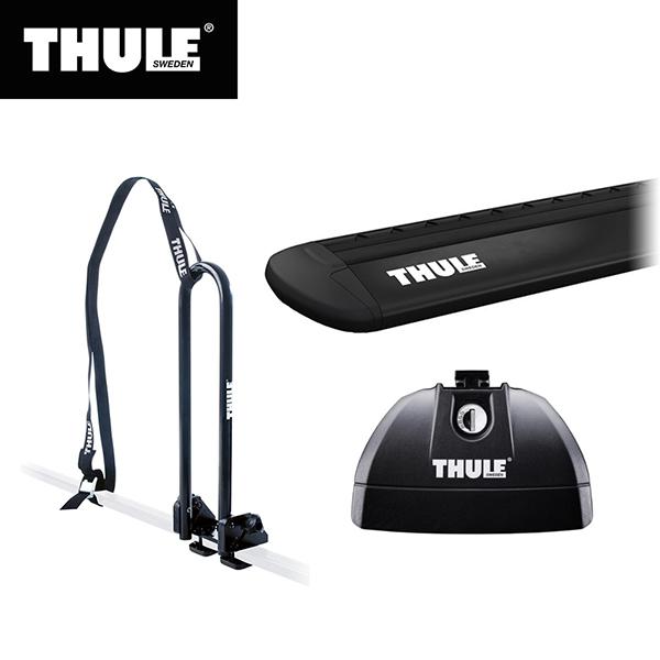 Thule スーリー ヴェゼル専用ベースキャリア フット753 ウイングバー Evo7112b キット4067 カヤックキャリア