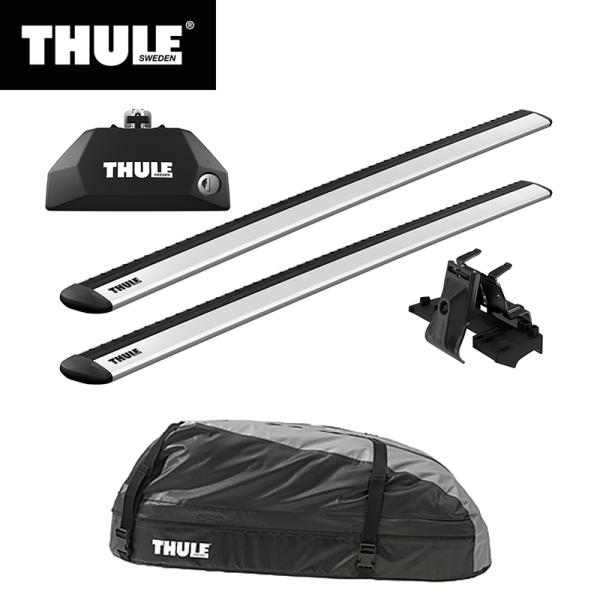 THULE スーリー BMW 5シリーズ ツーリング（F11）専用ベースキャリア（フット7106+ウイングバー EVO7112+キット6001）+ルーフボックス
