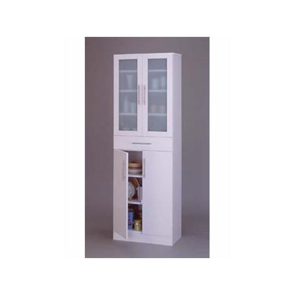 カトレア 食器棚 60-180 ホワイト シンプルで清潔感抜群のホワイト食器