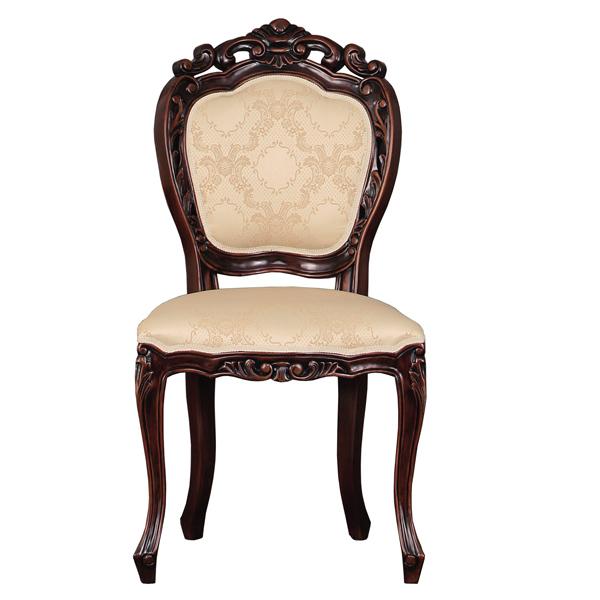 フランシスカチェアー 肘なし アンティーク調猫脚椅子