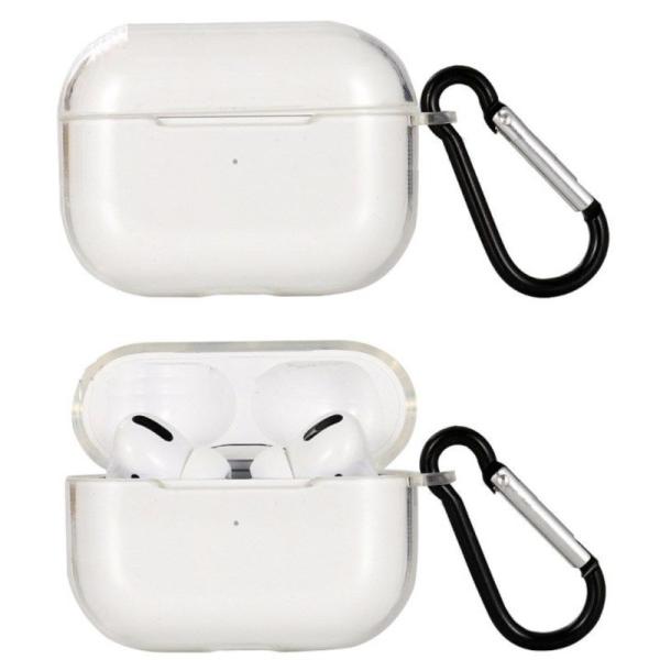 AirPods Pro ホワイト カラビナ付き AirPods / AirPods Pro用 カラビナ付ホルダー | トリニティ