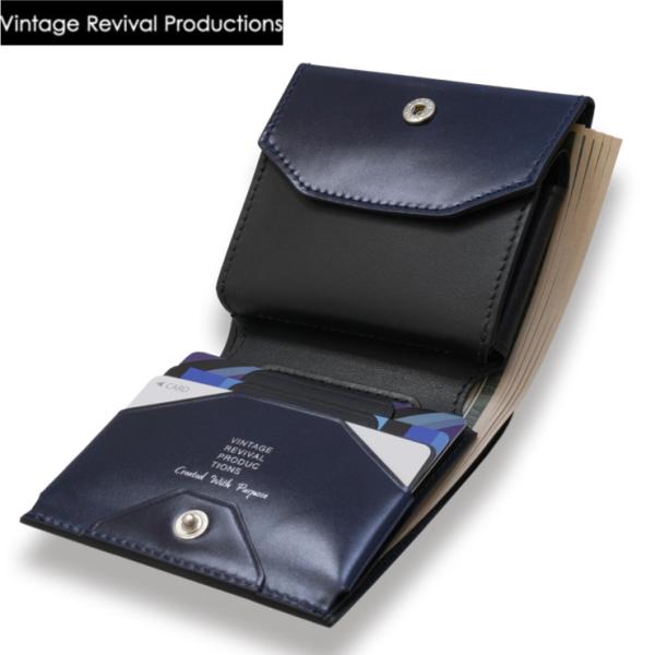 (値下げ!)ヴィンテージリバイバルプロダクションズ　小さい縦使い財布 stylemi-y_vrp-tatesmallcordovan