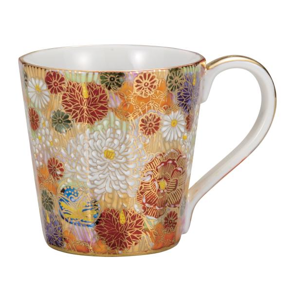 九谷焼 日本の伝統工芸品【九谷焼】 マグカップ 金花詰 (K8-900