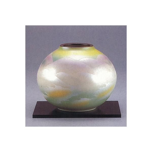 九谷焼 山模様 花瓶 日本の伝統工芸品【九谷焼】 7号花瓶 【限定品】ラスター連山 ys633-08