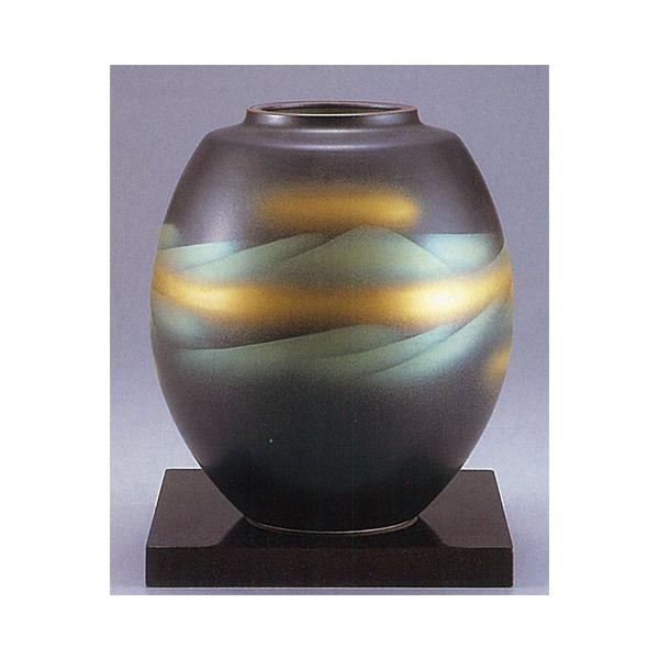 日本の伝統工芸品【九谷焼】 8号花瓶 【限定品】天目連山 ys638-02