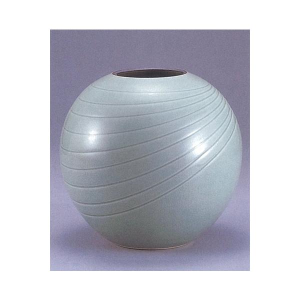 日本の伝統工芸品【九谷焼】　8号花瓶 　【限定品】流水紋　ys638-06