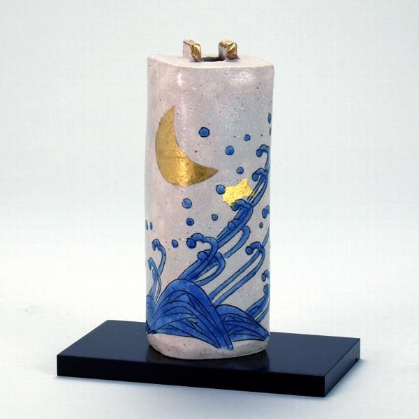 日本の伝統工芸品【九谷焼】6号掛花入 月波 N161-07 : 九谷焼 STYLeNCE