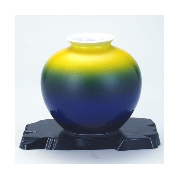 日本の伝統工芸品【九谷焼】5号花瓶 釉彩 N164-06 : 九谷焼 STYLeNCE