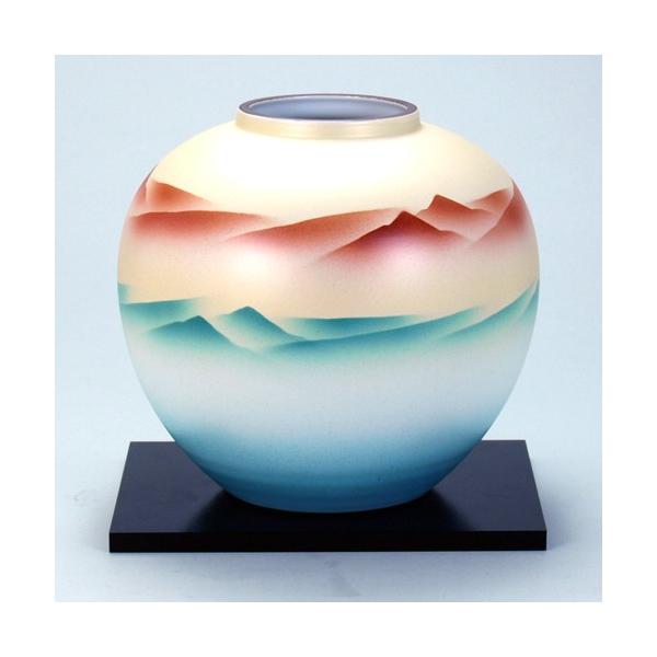 日本の伝統工芸品【九谷焼】6号花瓶 曙 N165-09 : 九谷焼