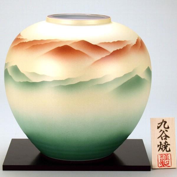 日本の伝統工芸品【九谷焼】8号花瓶　曙　N174-05