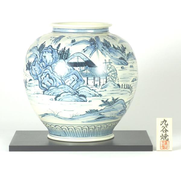 九谷焼　花瓶 訂購」日本製九谷燒陶瓷花瓶(N177-01)