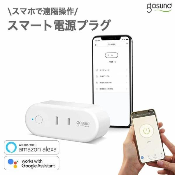 Gosund WP6 1個 1年間保証付き 電源プラグ スマートプラグ タイマー