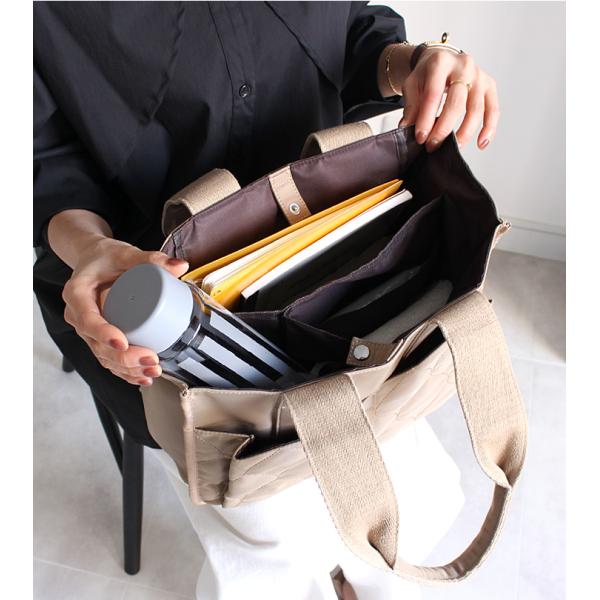 トートバッグ レディース 大きめ ナイロン 仕切り付き トート