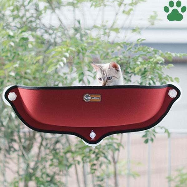 K H 猫用 イージーマウント ウィンドウベッド 新吸盤タイプ レッド 体重10kgまで ガラス窓取付ベッド ウインドウベッド インスタ映え ペットシーツ専門店スタイルプラス 通販 Yahoo ショッピング