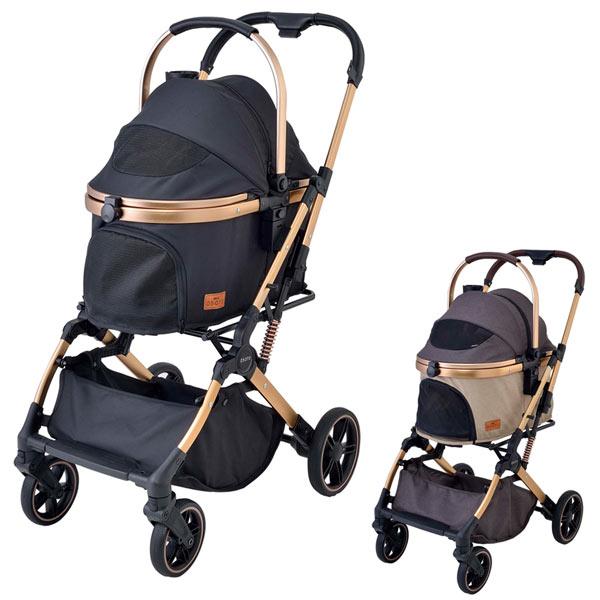 サイズ(最大値)：使用時：約幅52.0×奥行76.0×高さ104.0cm　　　　　　　　収納時：約幅52.0×奥行27.5×高さ59.0cm重量：約8.0kg対象：犬、猫(2頭まで)耐荷重：本体バスケット：22kg保証期間：1年生産国：中国...