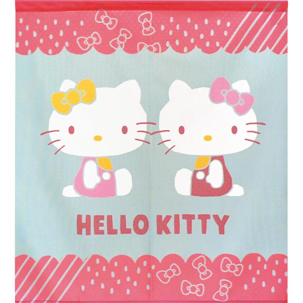 Sanrio ハローキティ キティちゃん マスコット のれん 暖簾 キティグッズ のれん 暖簾 サンリオ ハローキティ シックテキスタイル 85×90cm 日本