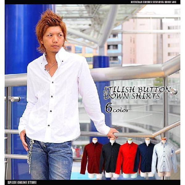 シャツ メンズ 長袖 カジュアルシャツ ボタンダウン 無地 シンプル 日本製 白シャツ Q185 Style Up Store 通販 Yahoo ショッピング