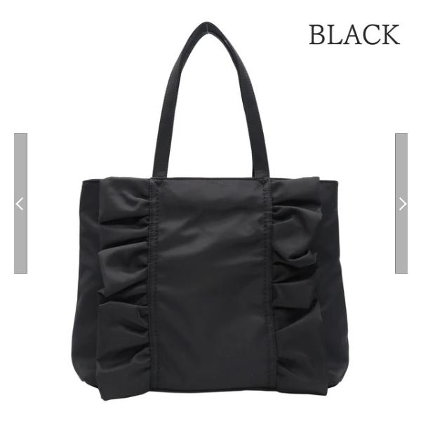 A4サイズ横型フリルバッグ【シンプルグレー】ハンドメイド stylewebdirect_12-1159-sdmdw