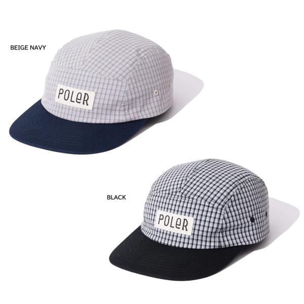 5パネル キャップ ポーラー POLER CHECK 5P CAP 261MCV0078 サーファー／スケーター／スノーボーダー／アウトドアブランド 5000