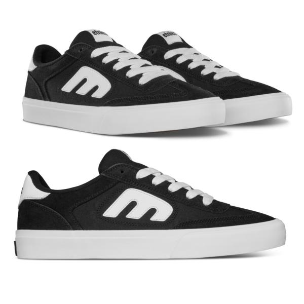 LOCUT VULC BLACK/WHITE ETNIES エトニーズ シューズ 靴 スニーカー スケート  AIDAN CAMPBELL、BARNEY PAGE、CHRIS JOSLIN、MATT BERGER