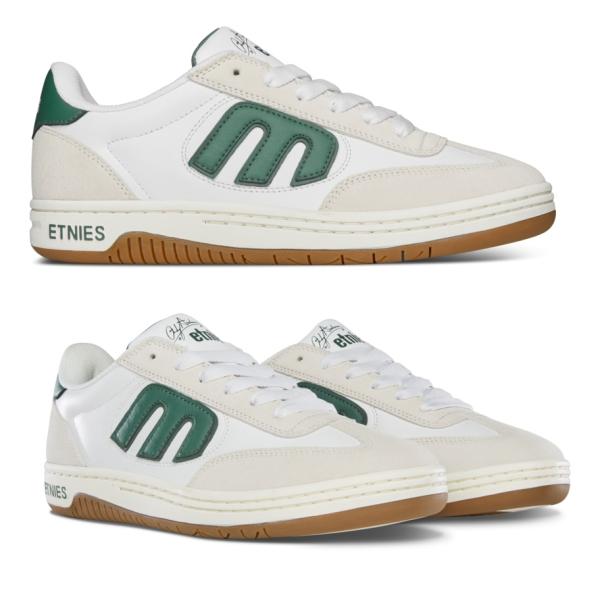 LOCUT X ANDY ANDERSON WHITE/GREEN ETNIES エトニーズ シューズ 靴 スニーカー スケート  AIDAN CAMPBELL、BARNEY PAGE、CHRIS JOSLIN、MATT BERGER