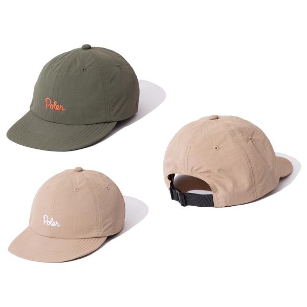 ナイロンベースボールキャップ ポーラー POLER NYLON FLOPPY BASEBALL CAP 261MCV0082 サーファー／スケーター／スノーボーダー／アウトドアブランド 5000