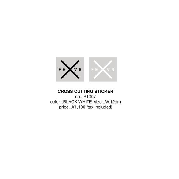 フォーエバー カッティングステッカー FEVR CROSS CUTTING STICKER ST007