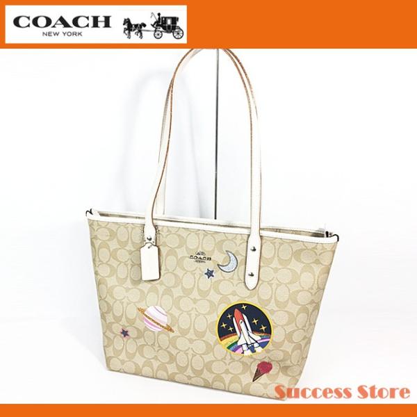 コーチ アウトレット メンズ レディース バッグ トートバッグ Coach シティー ジップ トート シグネチャー スペース パッチ F Sigha 星柄 ロケット 新作 Buyee Buyee 日本の通販商品 オークションの代理入札 代理購入