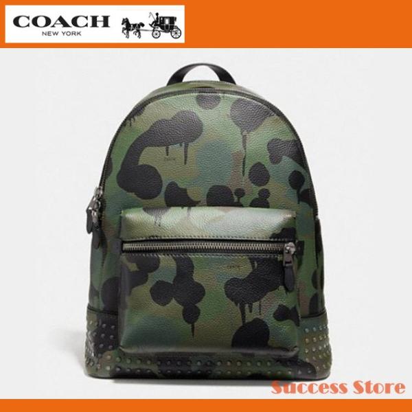 コーチ メンズ リュックサック カモフラ リーグ バックパック ワイルドビースト スタッズ ミリタリー 迷彩 Coach 直営 新作 Successストア 通販 Yahoo ショッピング