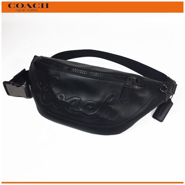 最大45%OFFクーポン coach お洒落な ベルトバック ブラック ボディ