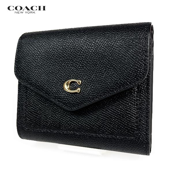 【新品未使用】COACH C2328 ミニ財布 ブラック 箱付 COACH（コーチ） 財布 三つ折り財布 ミニ ウォレット スモール 財布