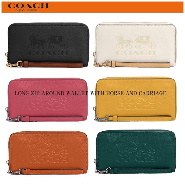 コーチ アウトレット レディース 財布 長財布 COACH ロング ジップ ウォレット ホース アンド キャリッジ レザー C3548 6色展開 新作 新品 コーチ アウトレット レディース 財布 長財布 COACH ロング ジップ ウォレット ホース アンド キャリッジ レザー C3548 6色展開 新作 新品