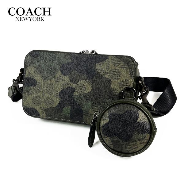 【24時間以内発送】コーチ チャーター スリム カモフラ ポシェット付き COACH（コーチ） メンズ ショルダー バッグ チャーター スリム クロス