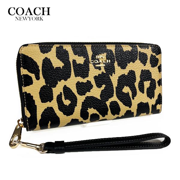COACH（コーチ） レディース ヒョウ柄 財布 長財布 ロング ウォレット