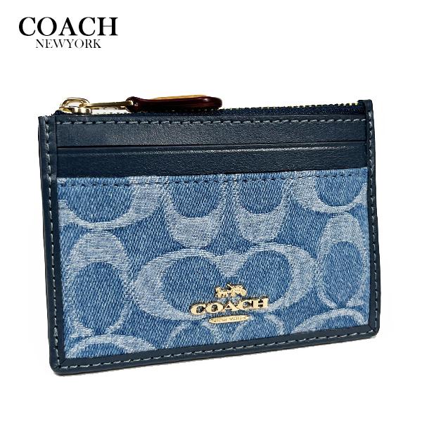 COACH（コーチ） レディース パスケース IDケース シグネチャー デニム