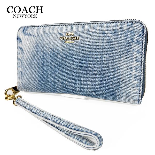 COACH デニム地長財布新品 success0613_cec21-imnim