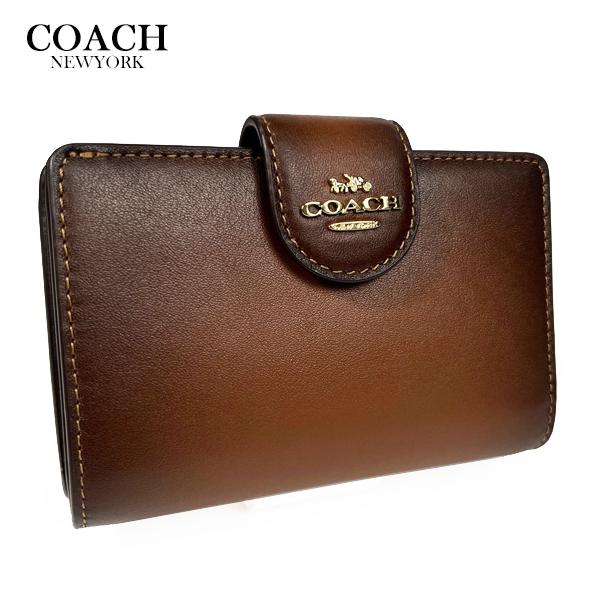 COACH（コーチ） 財布 二つ折り財布 ミディアム コーナー ジップ