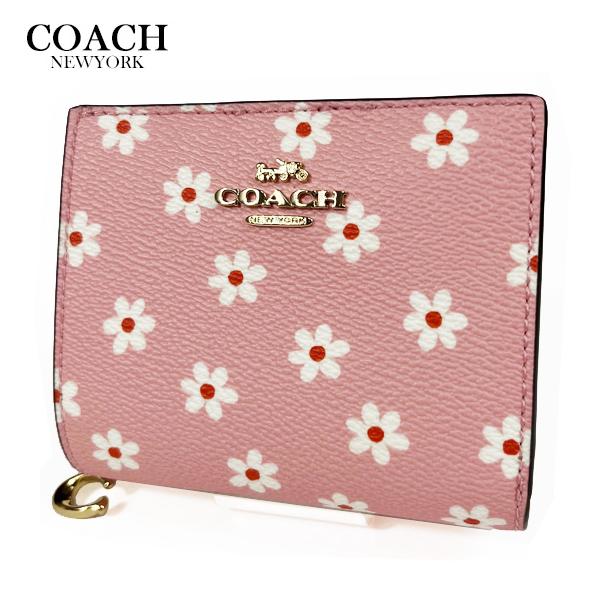 COACH（コーチ） レディース 花柄 財布 二つ折り財布 スナップ