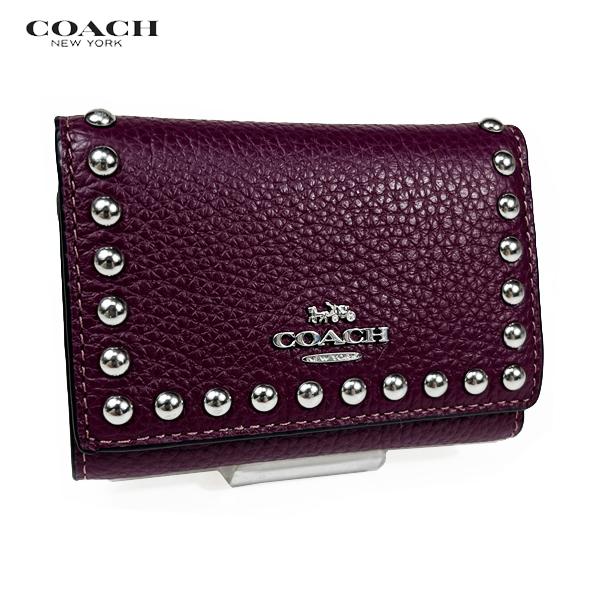 新品　COACH　折り財布　ミニ財布　レディース COACH コーチ レディース 財布 三つ折り財布 ミニ財布 マイクロ