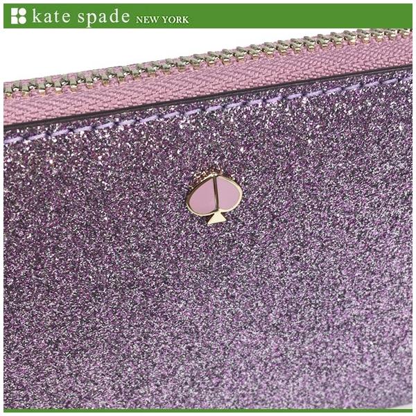 注目のブランド最安値 ケイトスペード レディース 財布 長財布 Kate Spade バージェス コート スリム ウォレット Pwru7436 Lilac ラメ ブティック品 人気 セール オープンセール激安大特価