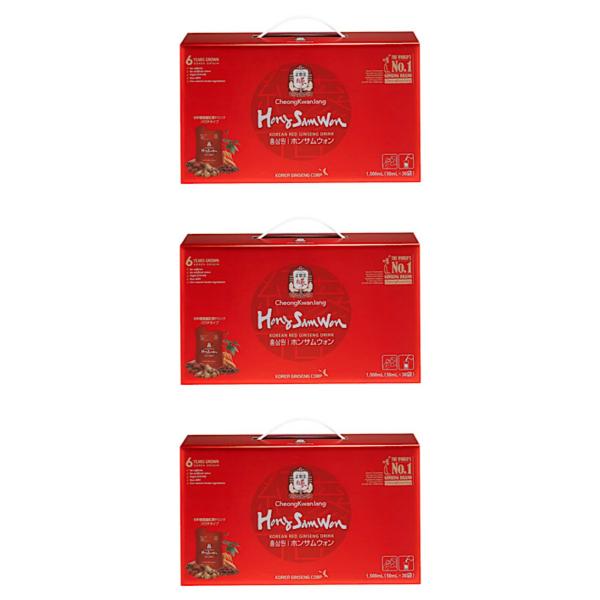 商品の特徴 ・50ml x 30袋(10袋 x 3箱)・1日あたり1袋目安・６年根高麗紅参（高麗人参）、ナツメ、生姜、シナモン、クコ配合・程よい甘さで飲みやすい・ノンカフェイン商品の詳細 ６年根高麗紅蔘エキス（1袋あたり約180mg）、ナツ...