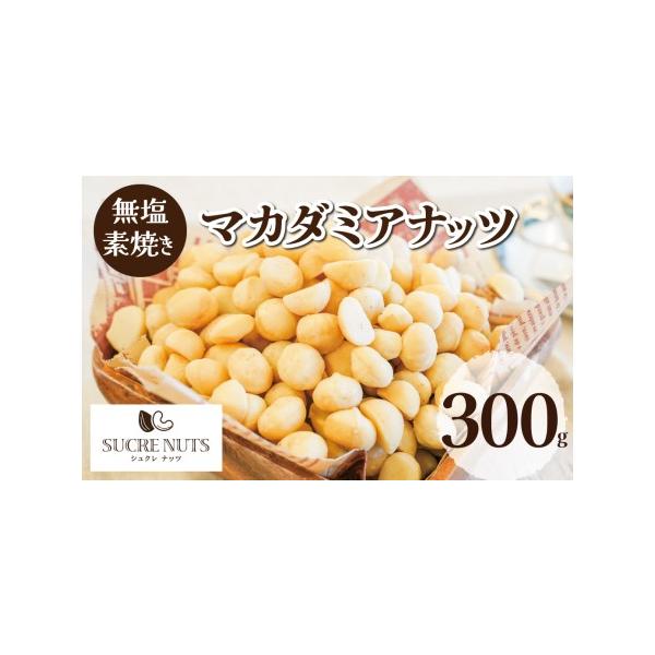 300g 無塩 素焼き マカダミアナッツ 送料無料 チャック付き