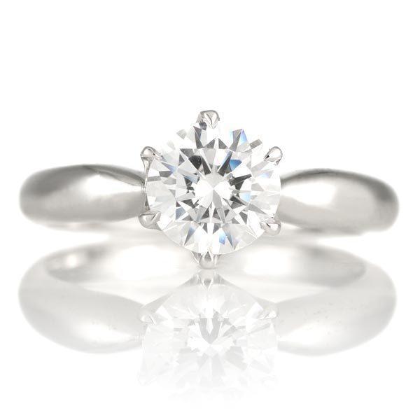 1カラット プラチナ 一粒 大粒 ダイヤモンド リング 婚約指輪 エンゲージリング ダイヤ リング H104 Suehiro 通販 Yahoo ショッピング