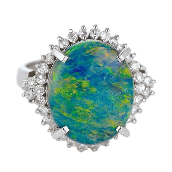 SUEHIRO（ジュエリー） 指輪レディース オパール 指輪プラチナ  