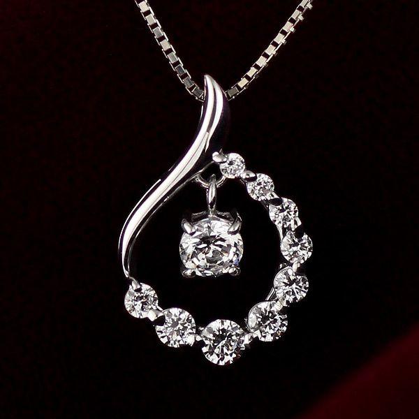 日本製・綿100% SUEHIRO（ジュエリー） ネックレス ダイヤモンド プラチナ スイート エタニティ 10個 レディース 結婚 10周年記念  オーダー 通販