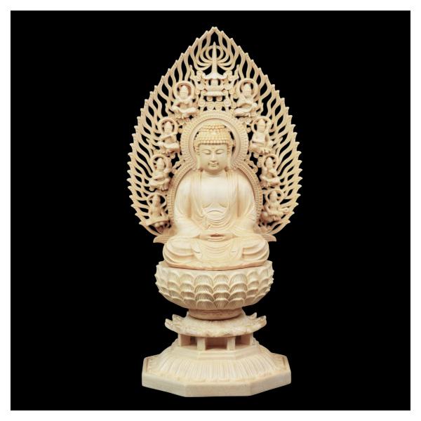 木彫り 仏像 阿弥陀如来 お釈迦様 仏陀 ブッダ 座像 阿弥陀如来像 置物