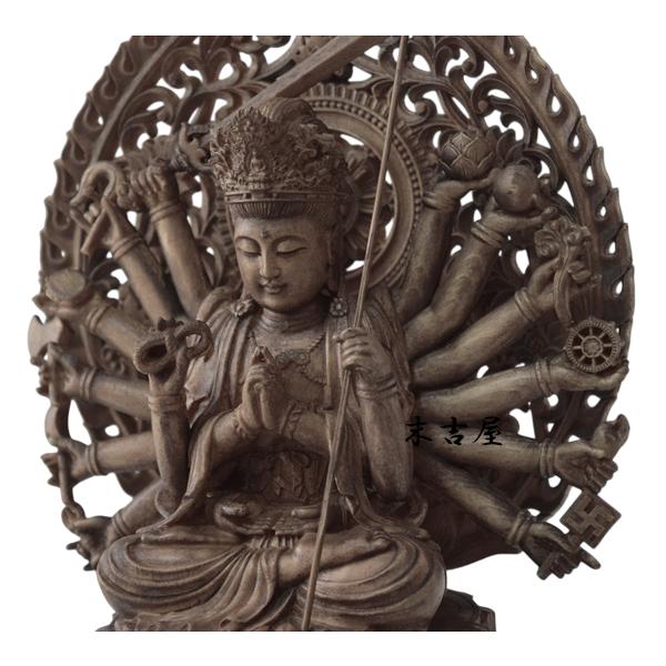 木彫り 仏像 准胝観音 准胝観音菩薩 准胝観音像 準胝観音 準提観音