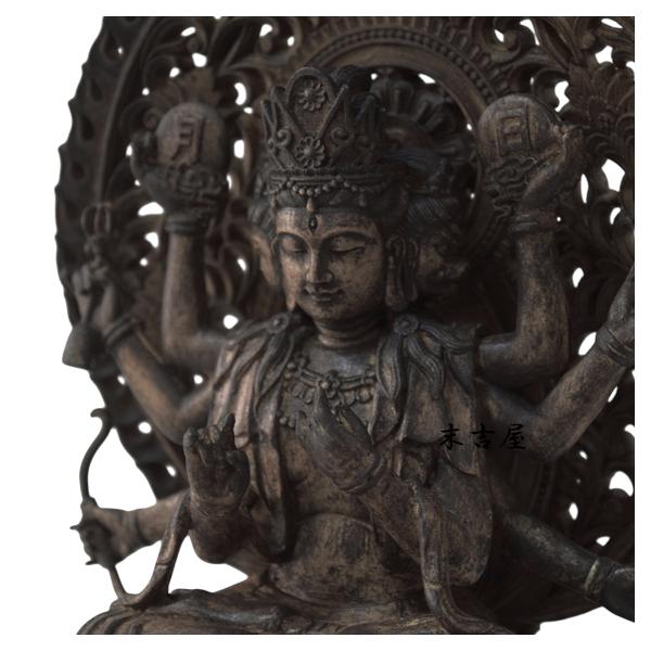 仏教美術　木彫　パールバティ像　置物　N　8904 仏教美術 木彫 パールバティ像 置物 N 8904