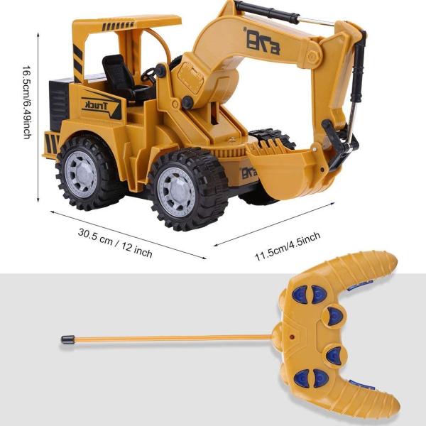 1 24 5chラジコン掘削機 Rcブルドーザー ラジコンパワーショベル Usbケーブル付き 工事車両 砂場 建設車両 モデル車両 おもちゃ Prachin Co In