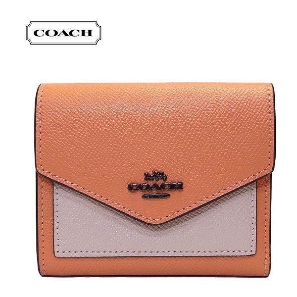 Coach コーチ 三つ折り財布 レザー プリンテッドインテリア オレンジ ピンク 29733 Bpnin ブティック品 Coawl0001 La Rumeur 通販 Yahoo ショッピング
